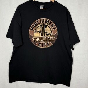 Parliament Chocolate City T Shirt Mens Funk Band Black 2XL George Clinton Music‎